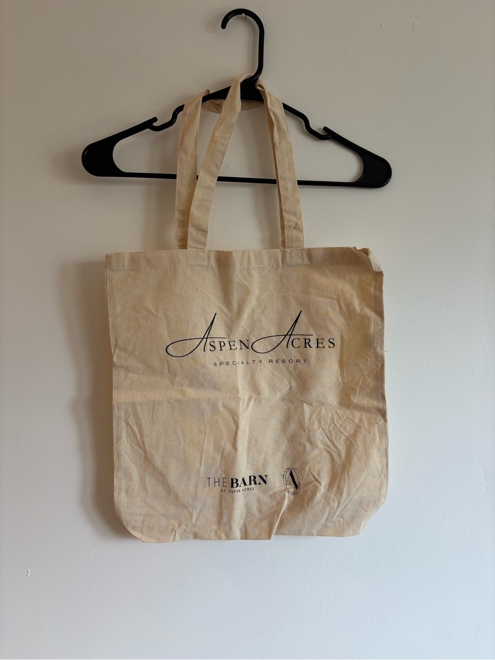 Aspen Acres Canvas Tote Bag in Natural